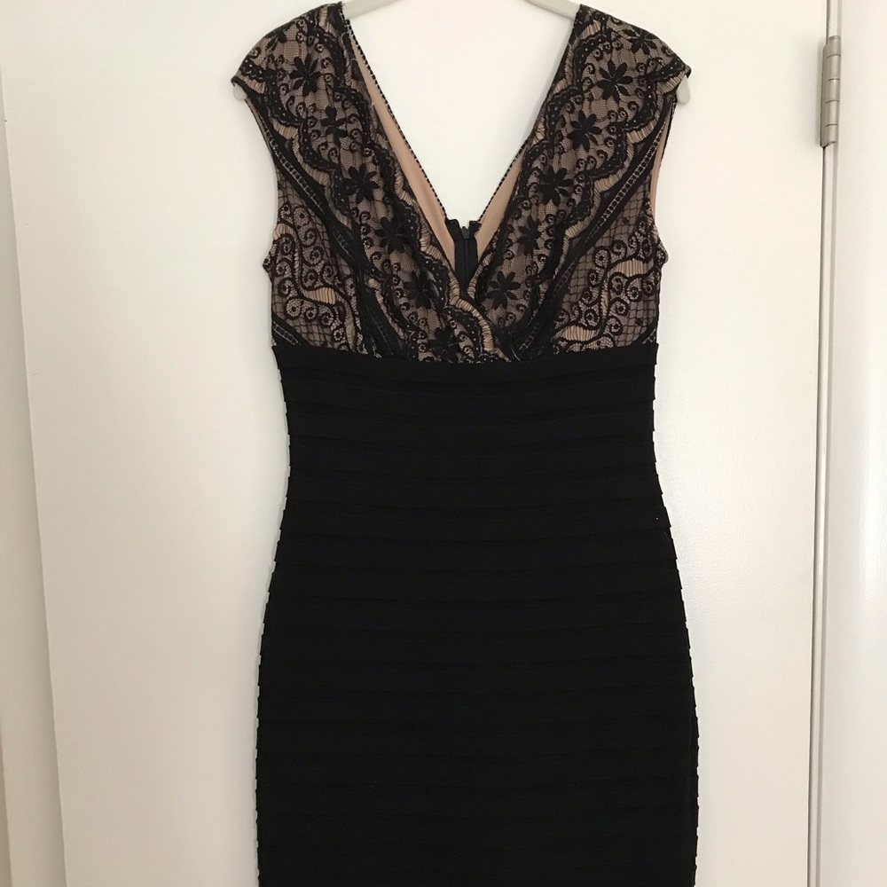 Black fitted dress